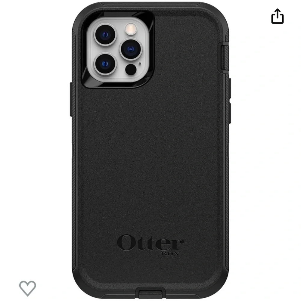 🆕 OtterBox iPhone 12 & iPhone 12 Pro Defender Series Screenless Case - Black - Picture 3 of 5